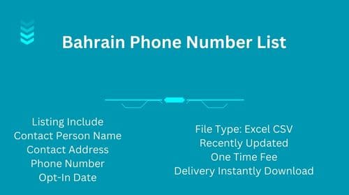 Bahrain phone number list