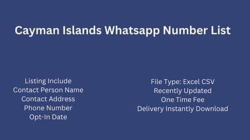 Cayman Islands whatsapp number list