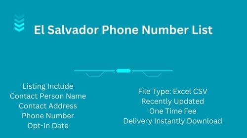 El Salvador Phone Number List