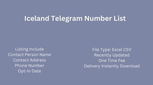 Iceland Telegram Number List