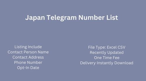 Japan Telegram Number List