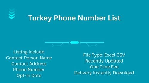 Turkey Phone Number List