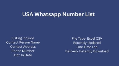 USA Whatsapp Number List