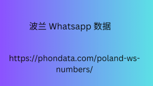 波兰 Whatsapp 数据