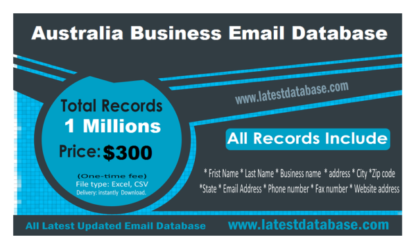 Australia Email Analytics Data